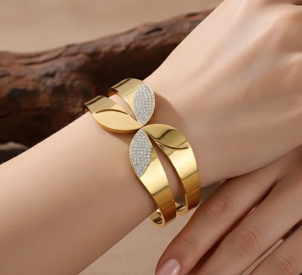 Golden Plated Cuff Bracelet
