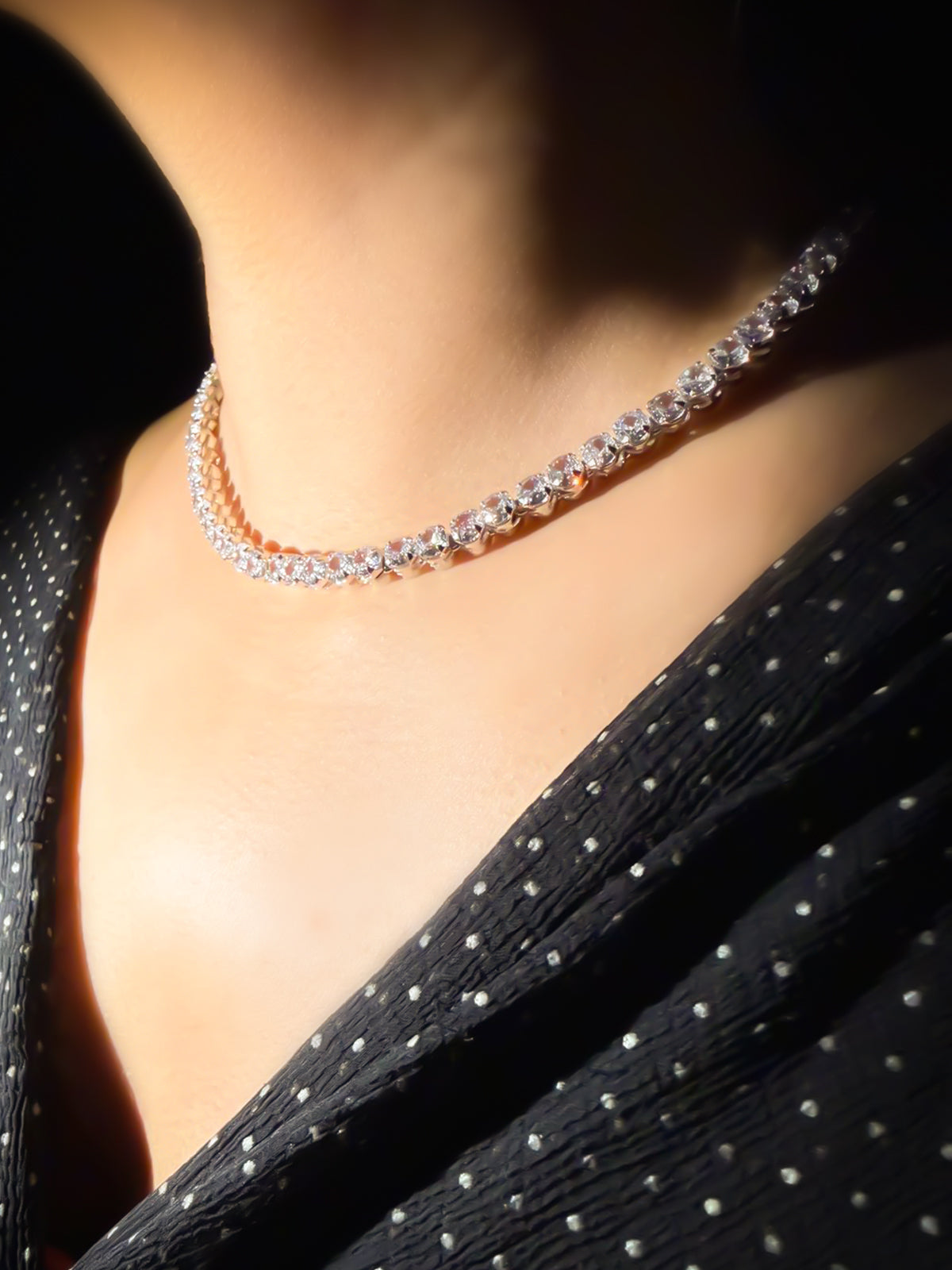 The Infinite Glow Tennis Necklace