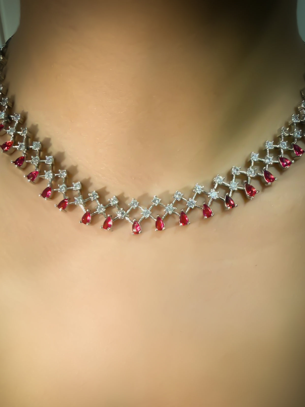 The Pink Blossom Ruby Necklace