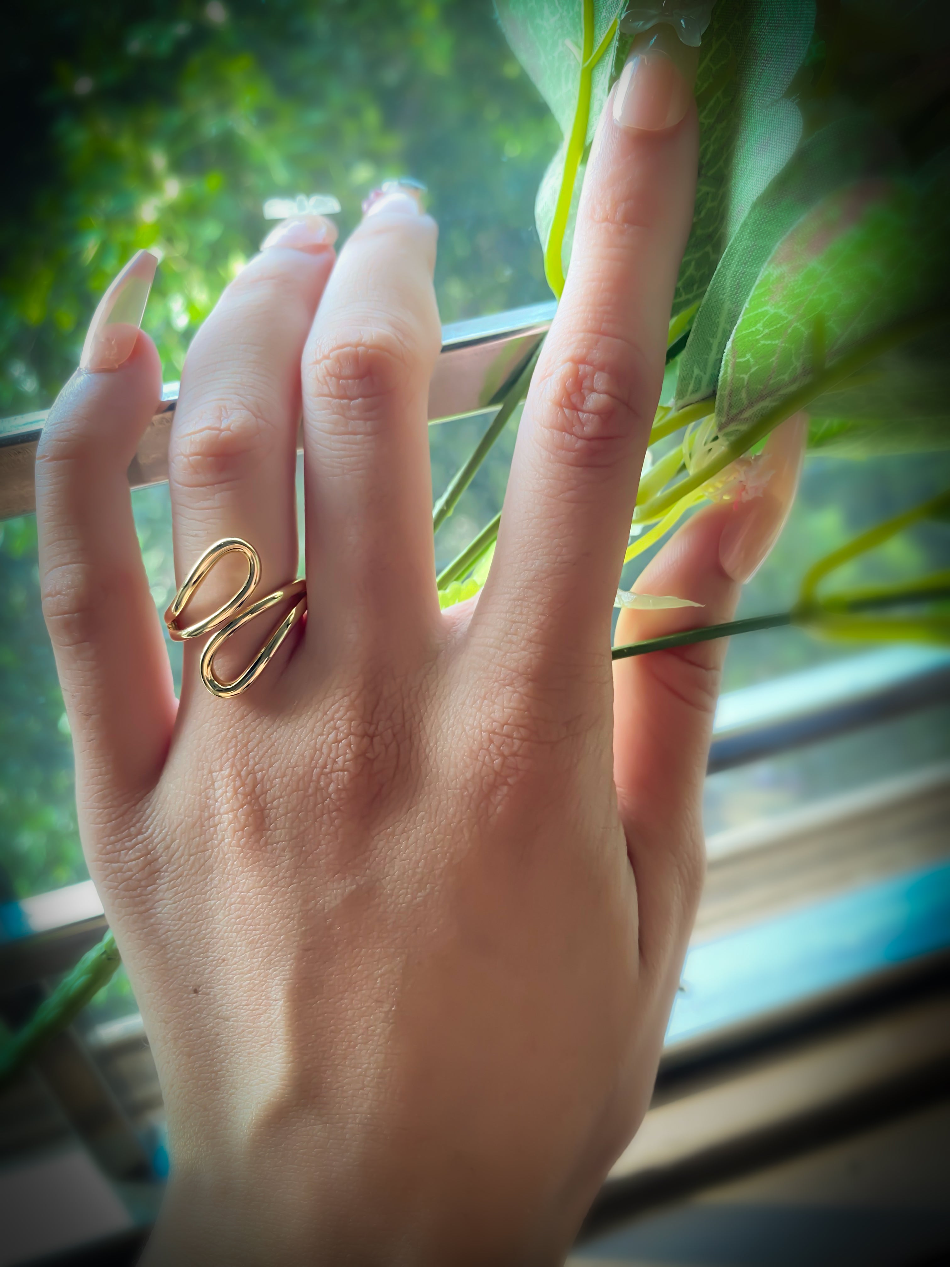 The Golden Leaf Ring