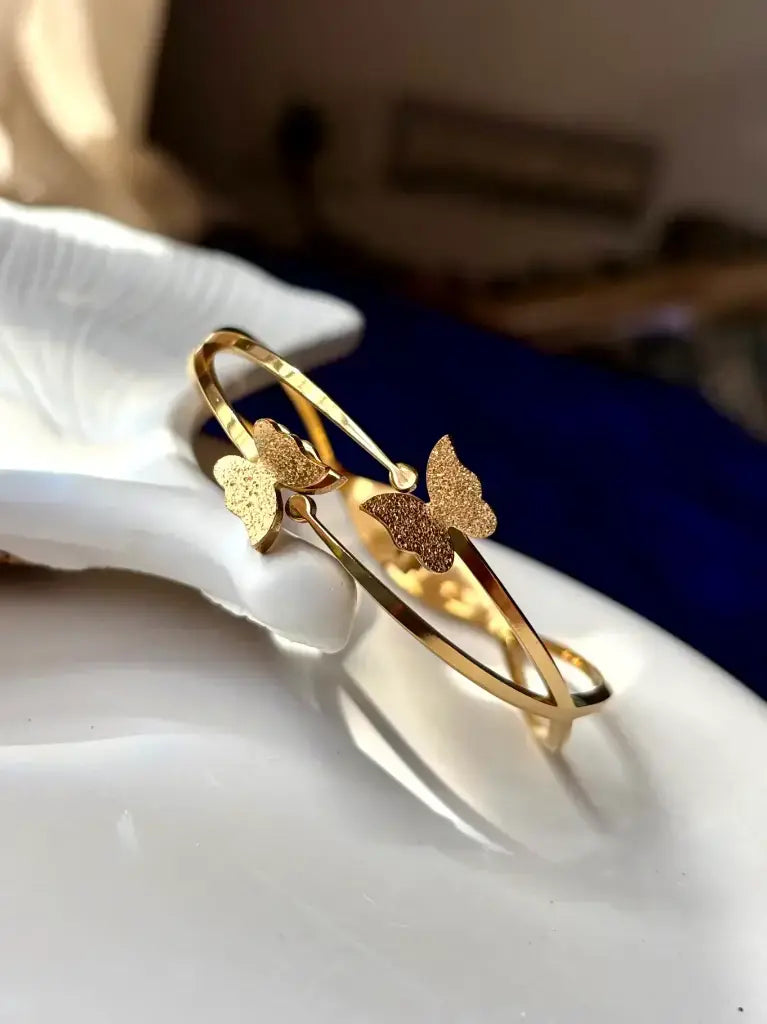 The Golden Butterfly Charm Bracelet