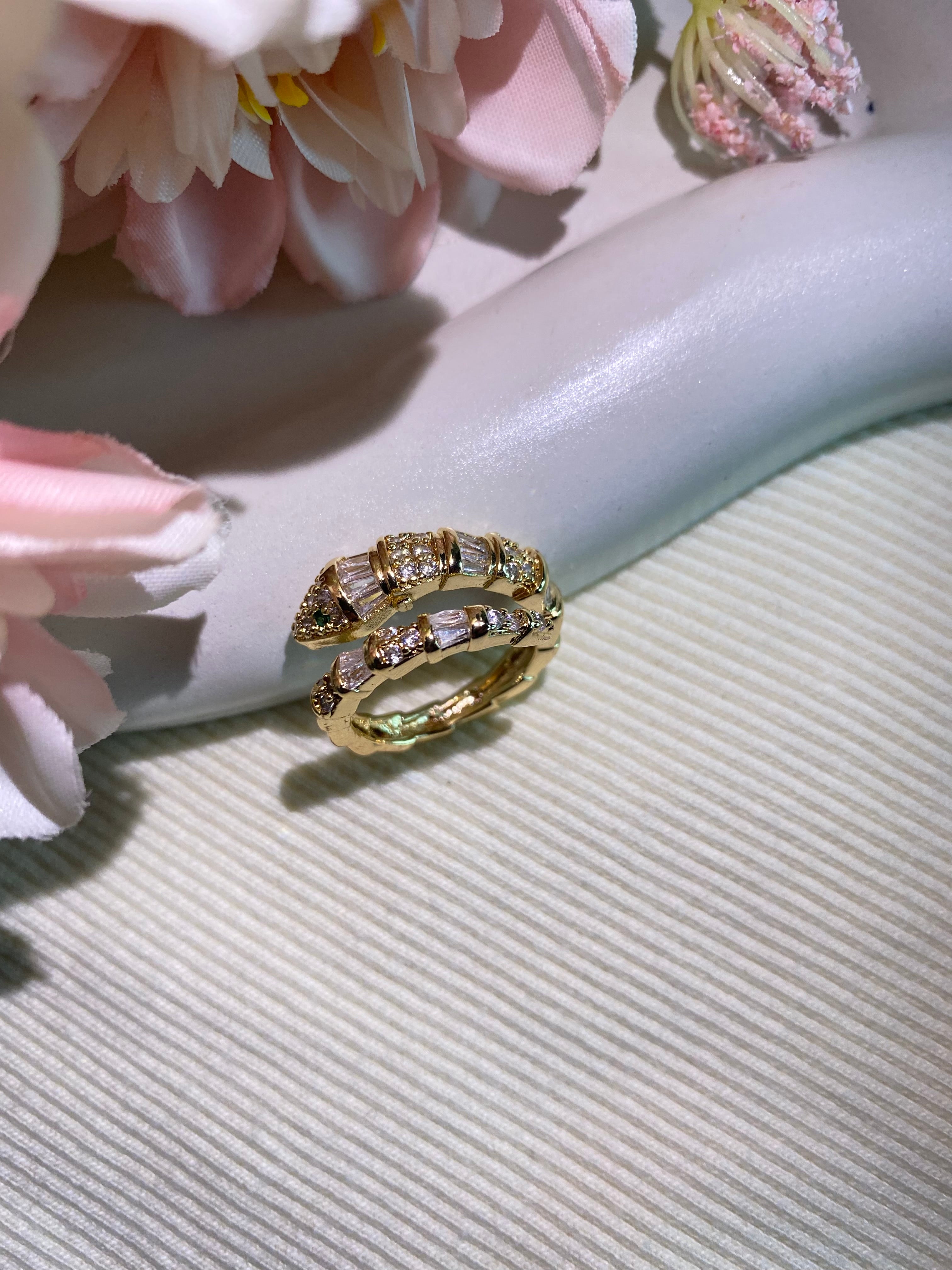 Golden Plated Snake Ring