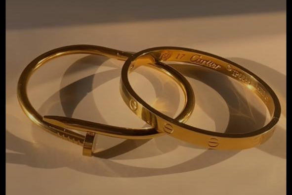 Gold Crystal Statement Bracelet Combo