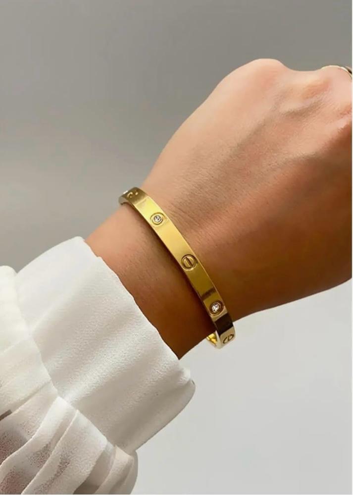 Gold Crystal Statement Bracelet Combo