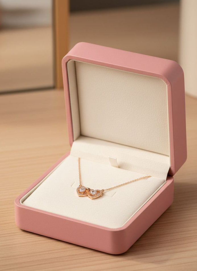The Love Entwined Double Heart Pendant