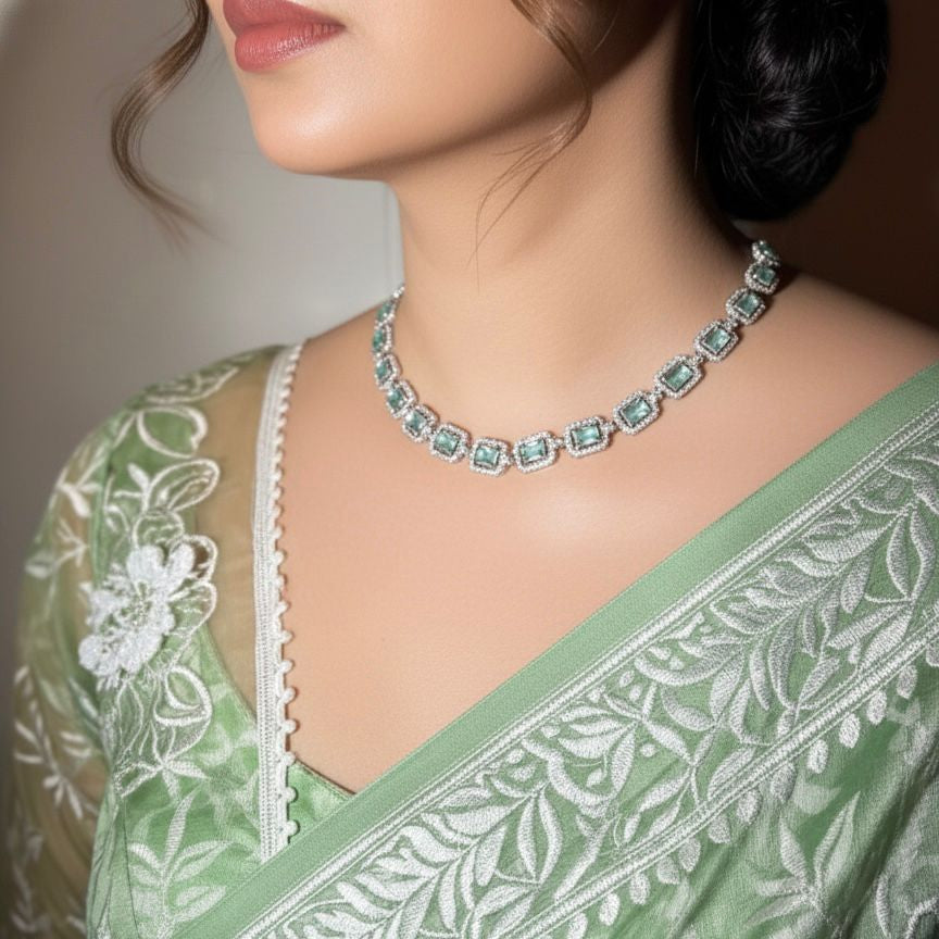 The Timeless Mint Elegance Necklace Set