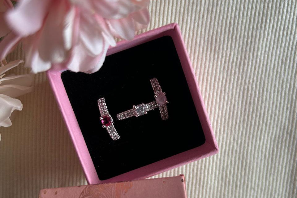 Royal Spark Solitaire Band Ring